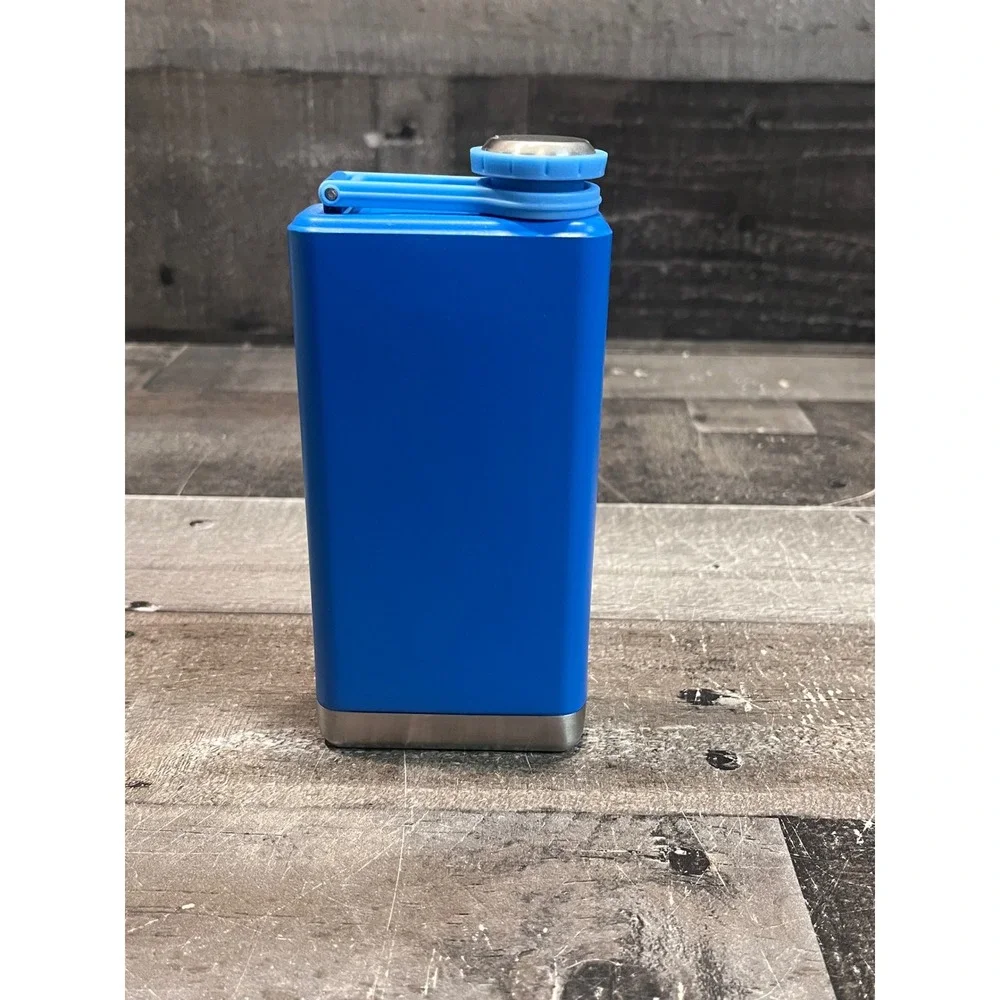 Stanley Classic Easy Fill Wide Mouth Flask 8oz Blue Stainless Steel 10-00836-234